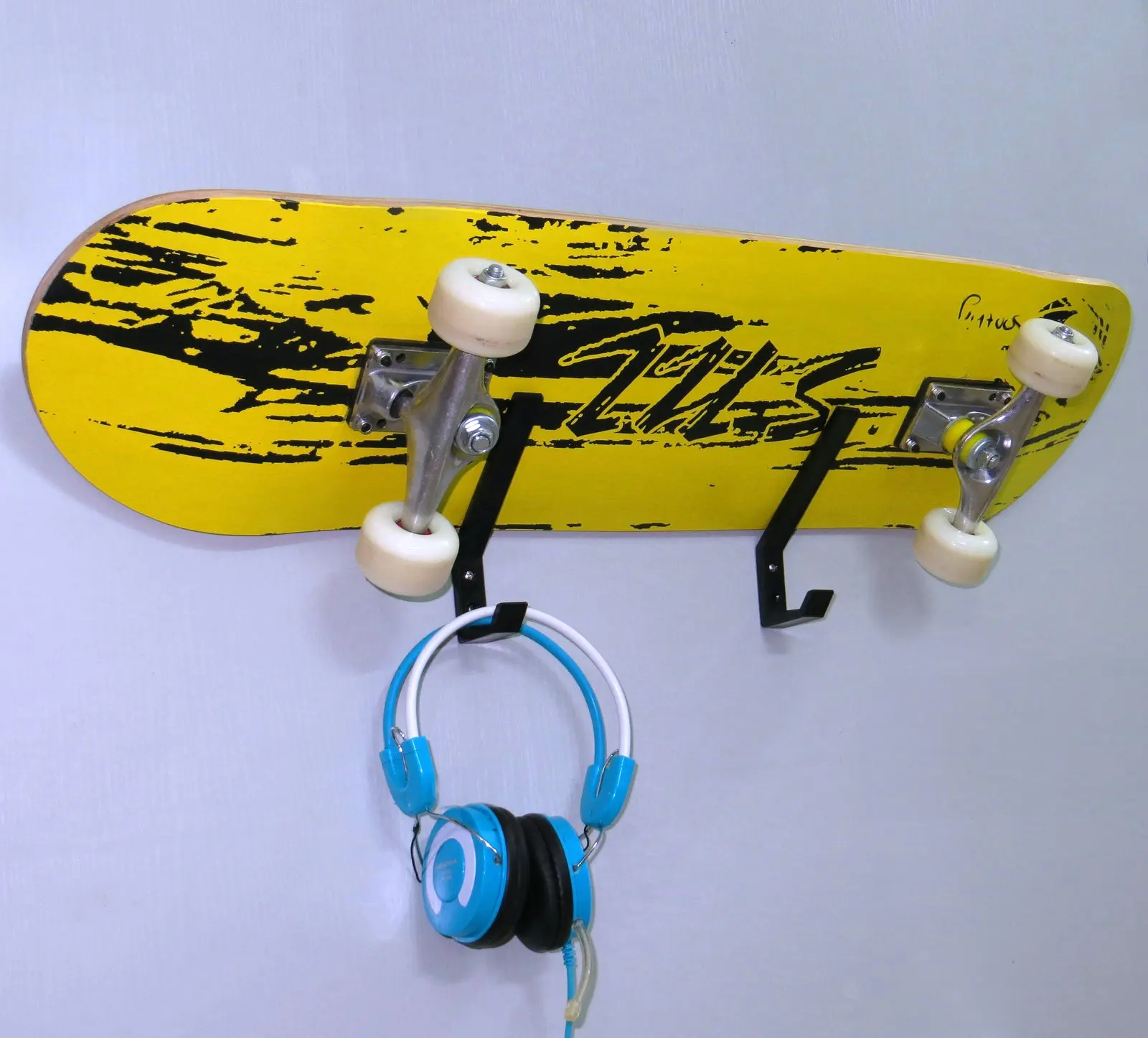 Multi-function Skateboard Wall Mount Hanger Rack Storage Clip Fit All Size Skateboard