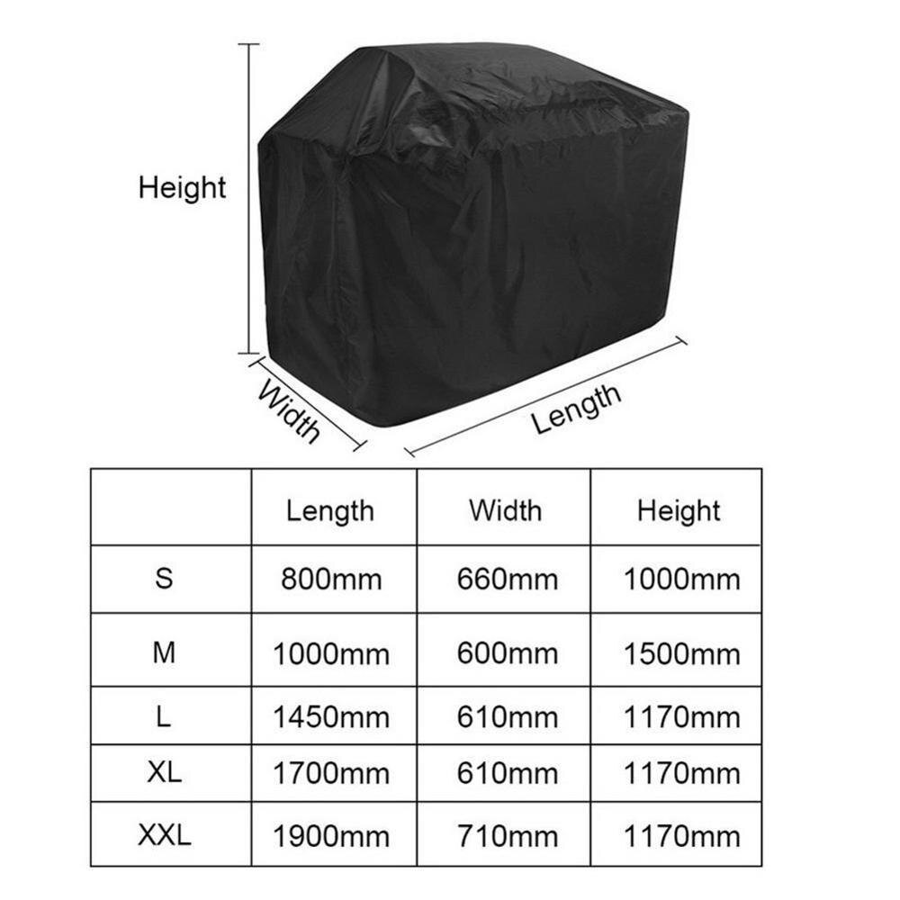 S-XXL Large Heavy Duty BBQ Cover Outdoor Waterproof Barbecue Garden Gas Protector Grill G0P1