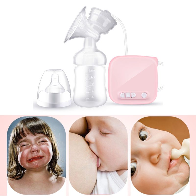 Electric Suction Breast Pump Automatic Milker with Baby Bottle Maternal Pull Milk Extractor USB