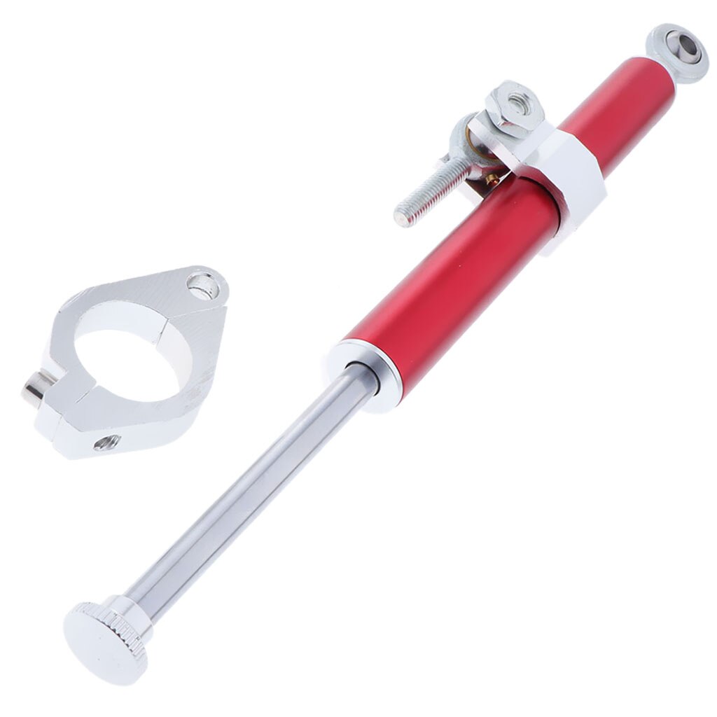 Steering Damper Motorcycle Universal Motorcycle Steering Damper - Aluminum Stabilizer With Carbon Fiber Wrap Headshake Reduction