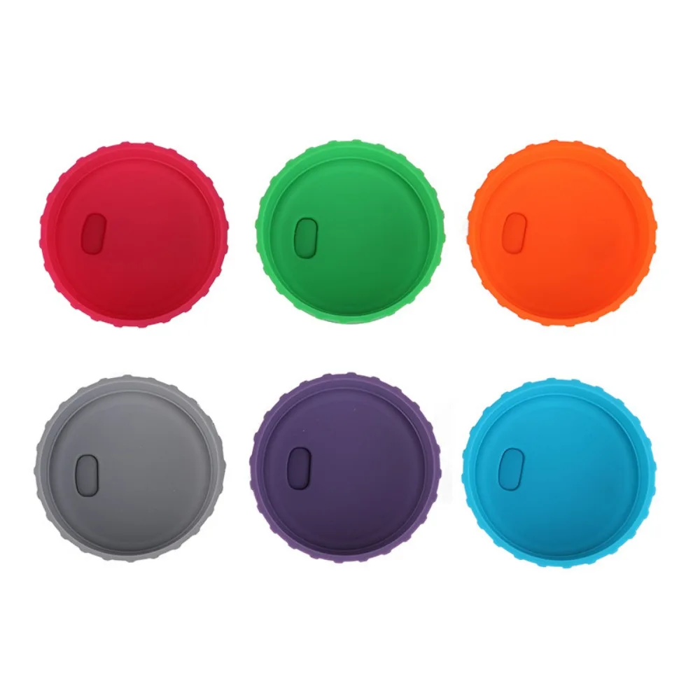 Tapa de lata de Soda de silicona de 6 colores, tapón de lata reutilizable para bebidas de cerveza, zumo, bebida de Coca-Cola, se adapta a latas estándar, lata protectora de Coca-Cola