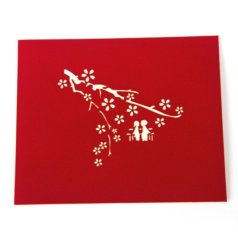 3D Pop UP Cards Valentines Day Postcard With Envelope Wedding Invitation Greeting Cards Anniversary Party Postcards