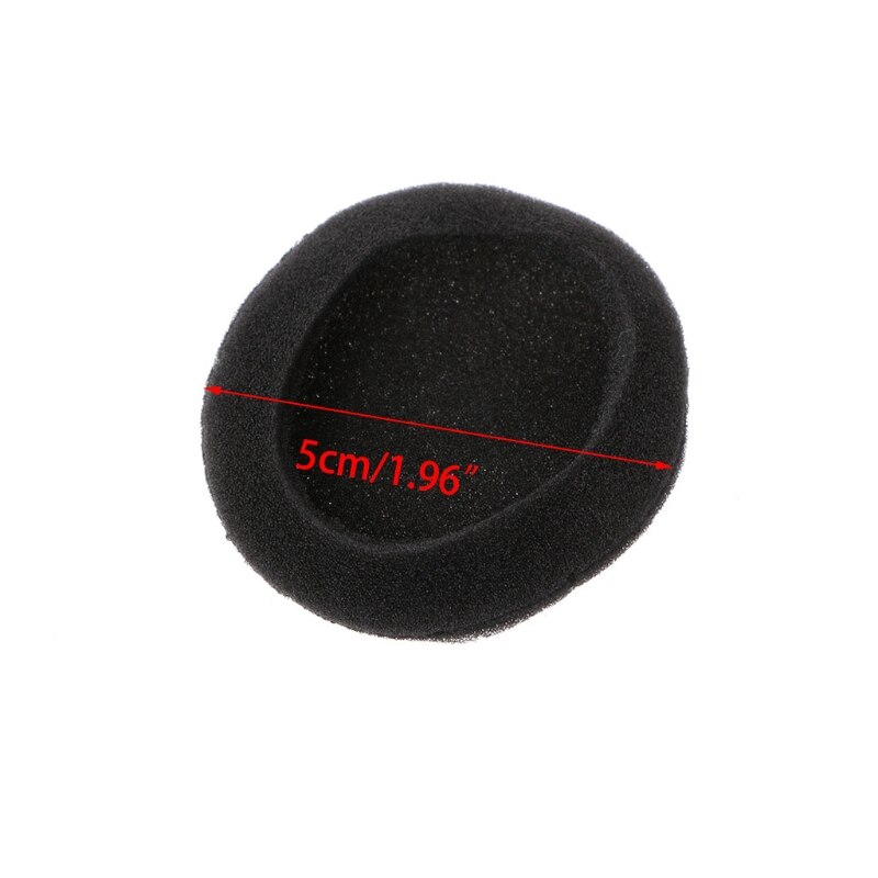 10 Stuks 50Mm Zachte Spons Hoofdband Hoofdtelefoon Pad Kussen Headset Cover Vervanging