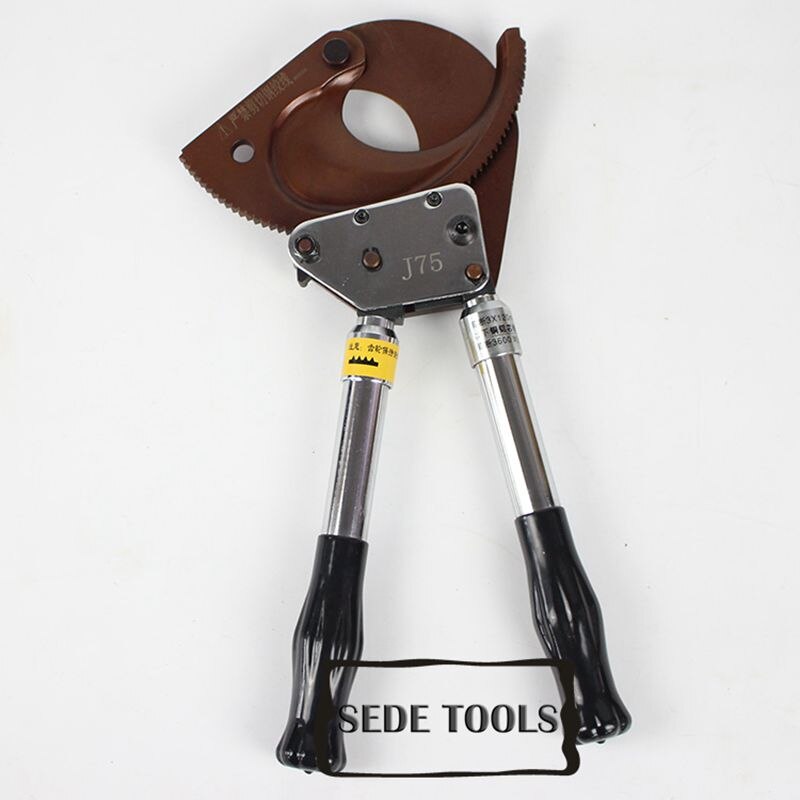 Ratchet Cable Cutter Wire Cutting Tools for 75mm armoured Cu/Alu cable J75