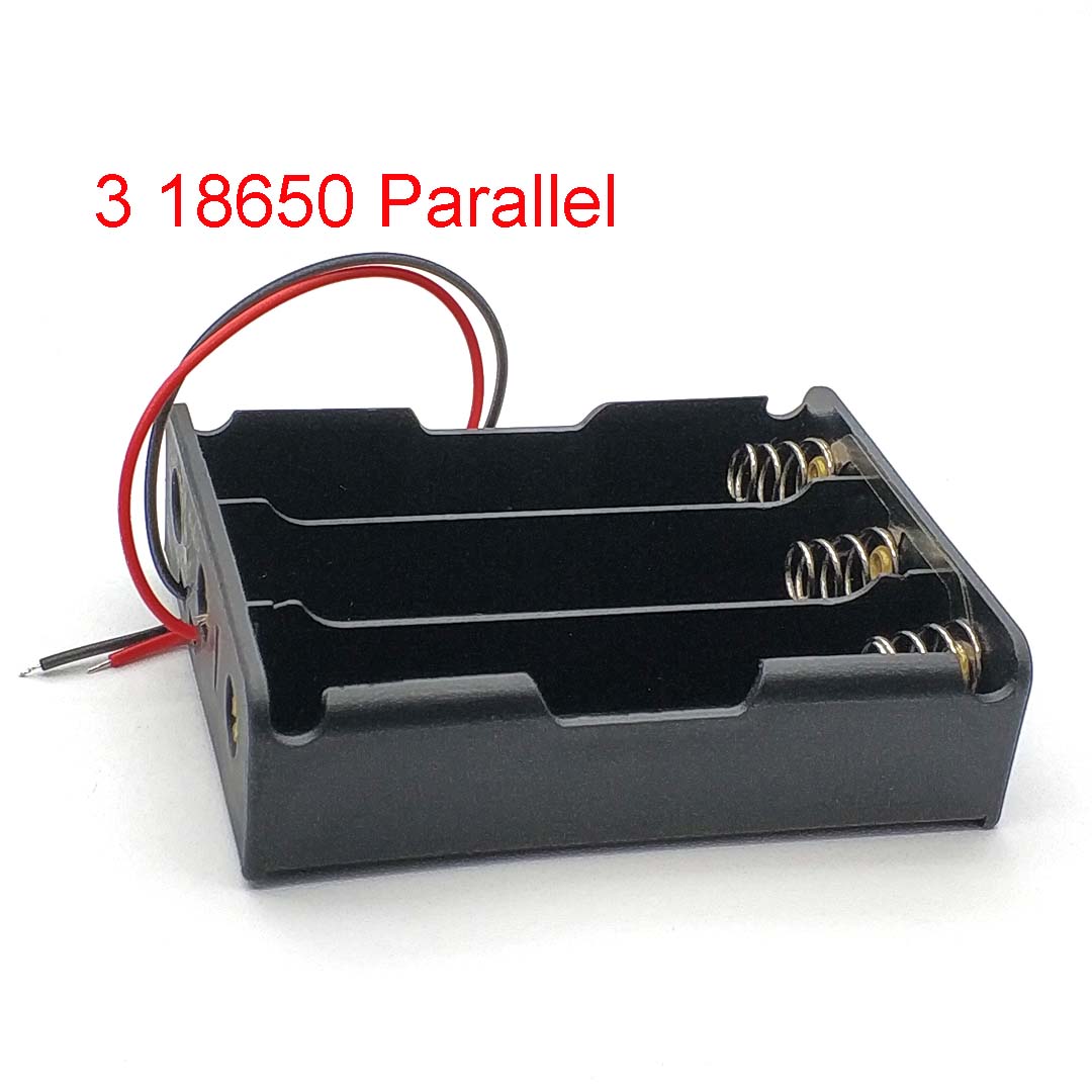 18650 Power Bank Cases 3 18650 Battery Holder Storage Box Case 18650 Parallel / Series Battery Box: WHITE