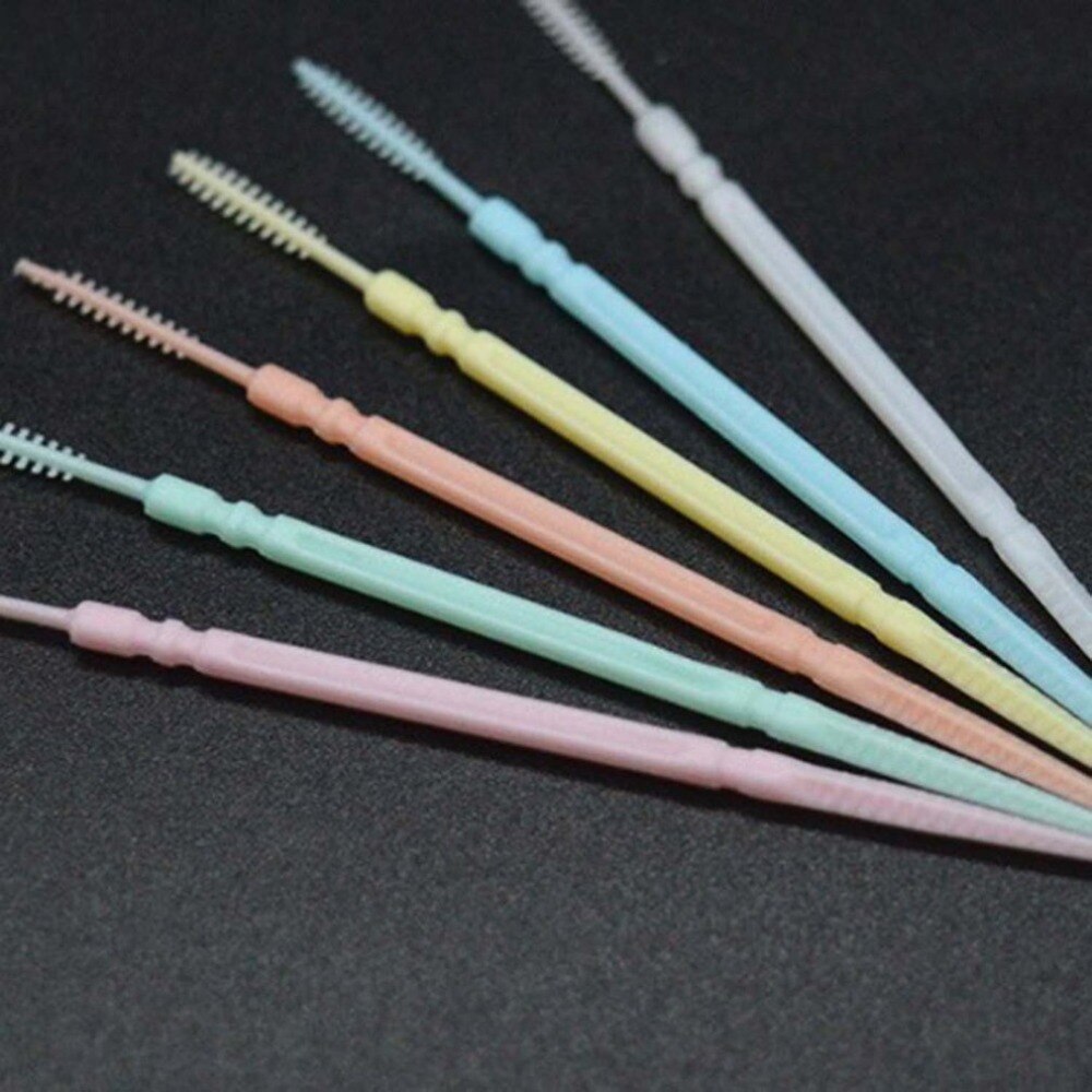 200PCS/SET Double Head Tooth Floss Hygiene Dental Floss Plastic Interdental Toothpick Healthy for Teeth Cleaning Oral Care