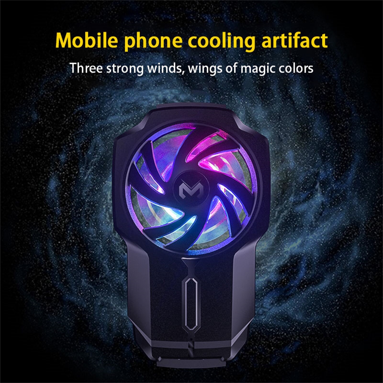 Mimo FL05 Mobile Phone Radiators Universal Built-in 700mAh Battery Smart Phone Game Air-Cooled Quick ABS Silent Dazzling Fan