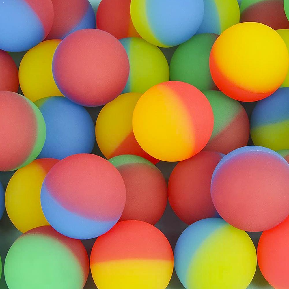 Funny Toy Balls solid rubber jump ball Mixed Super Children Children Kids Rubber Bouncy Xmas Ball Elastic Ball I8X1