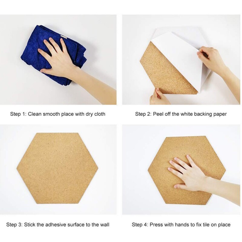 Cork Board 14*14cm Cork Stick Bulletin Memo Pin Board Photos Message Boards Wall Prikbord Bacheca Sughero