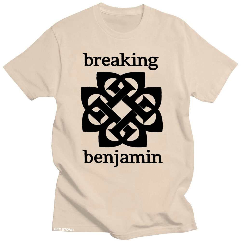 Breaking benjamin t-shirt med grafisk tryk, hiphop, vintage, bomuld, kortærmet, gotisk t-shirt, unisex t-shirts: M / Blå