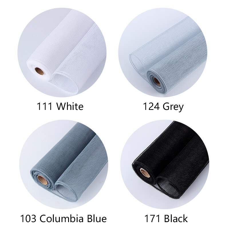 Korean Mesh Lace Wrapping Paper Gauze Flower Packaging Supplies Plain Color 10yard