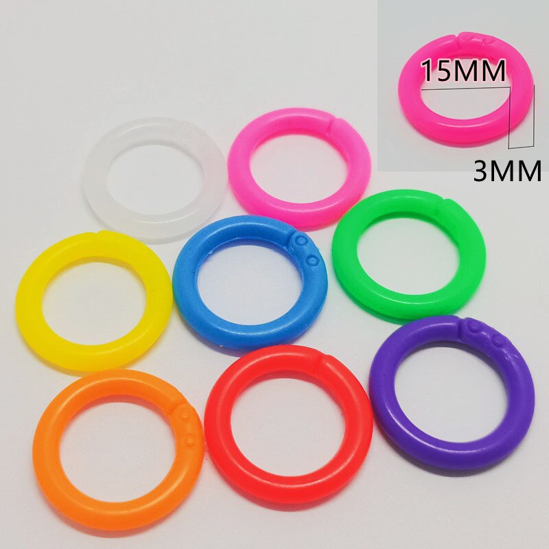 Inner diameter 15MM plastic ring binder DIY album circular binder hoop to open office bookbinding supplies album