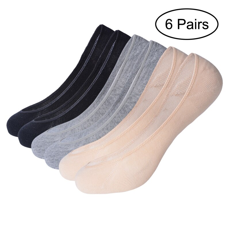 Katoenen Sokken Zomer Herfst Effen Kleur Leuke Boot Sokken Mode Laag Ademend Enkel Hak Sokken Vrouwen Meisjes Dunne Sok: 2Nude 2Gray 2Nude