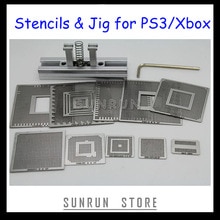 Meilleure PS3 XBOX Rebillage Kit avec 10 pièces Chauffage Direct Rebillage Pochoirs + 1 pièces Chaleur Directement Rebillage Station Gabarit
