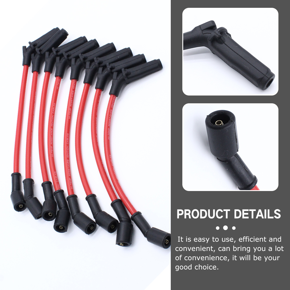 8pcs Replacement Ignition Wire Auto Ignition Wire Useful Car Spark Plug Wire
