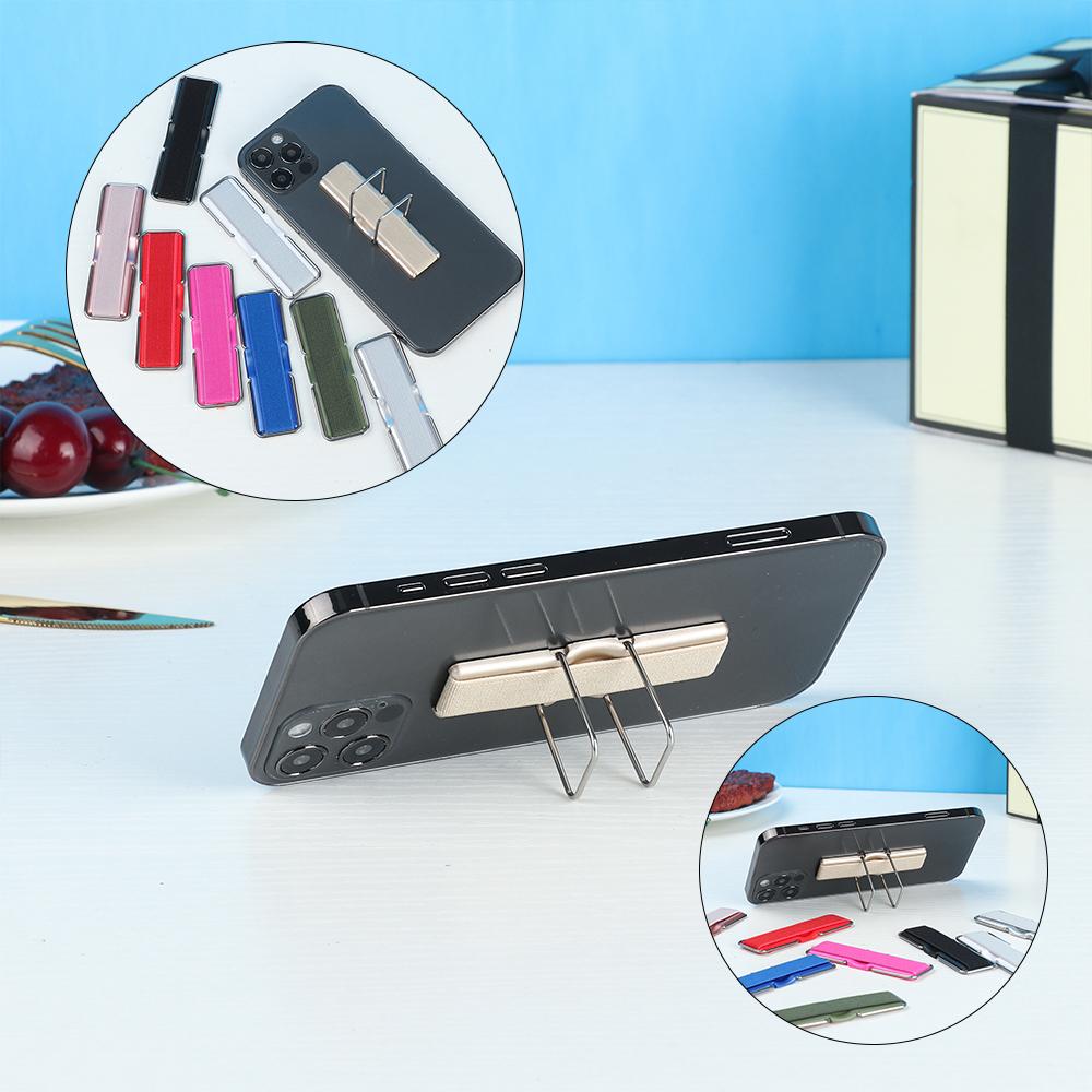 Soporte elástico Universal 2 en 1 para teléfono móvil, correa de agarre para el dedo, soporte elástico trasero para iPhone, iPad y tableta