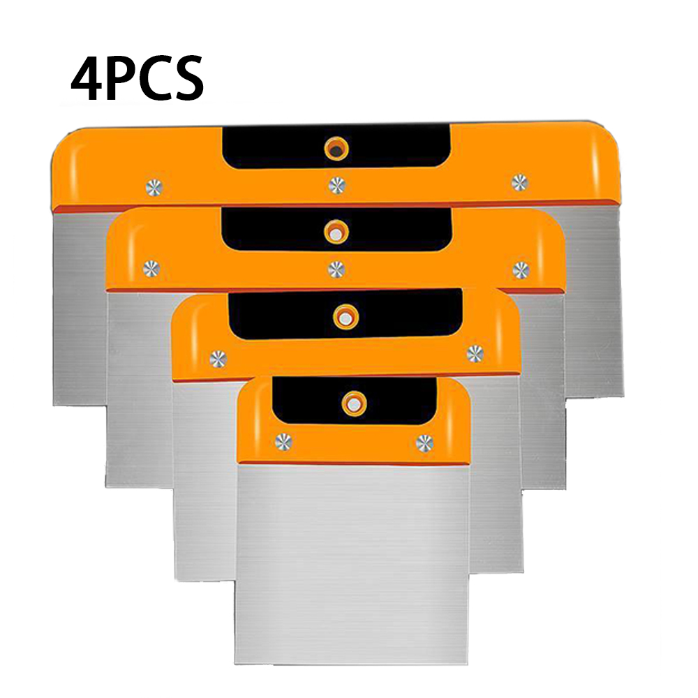 4PCS 4/6/8/10 Inch Stainless Steel Putty Knife Paint Tool Gypsum Shovel Filling Spatula Wallpaper Putty Wall Decoration