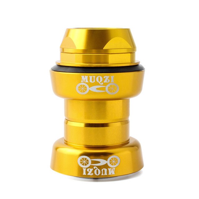 Retro Headset 25.4mm/1 inch Front fork built-in Threaded Alloy Road bike: Yellow