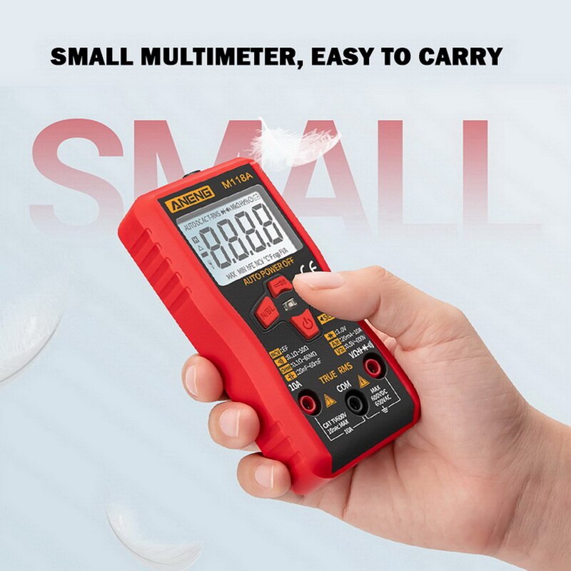 Digital Multimeter esrmeter true rms digital multimeter tester voltmeter battery tester multimetro richmet