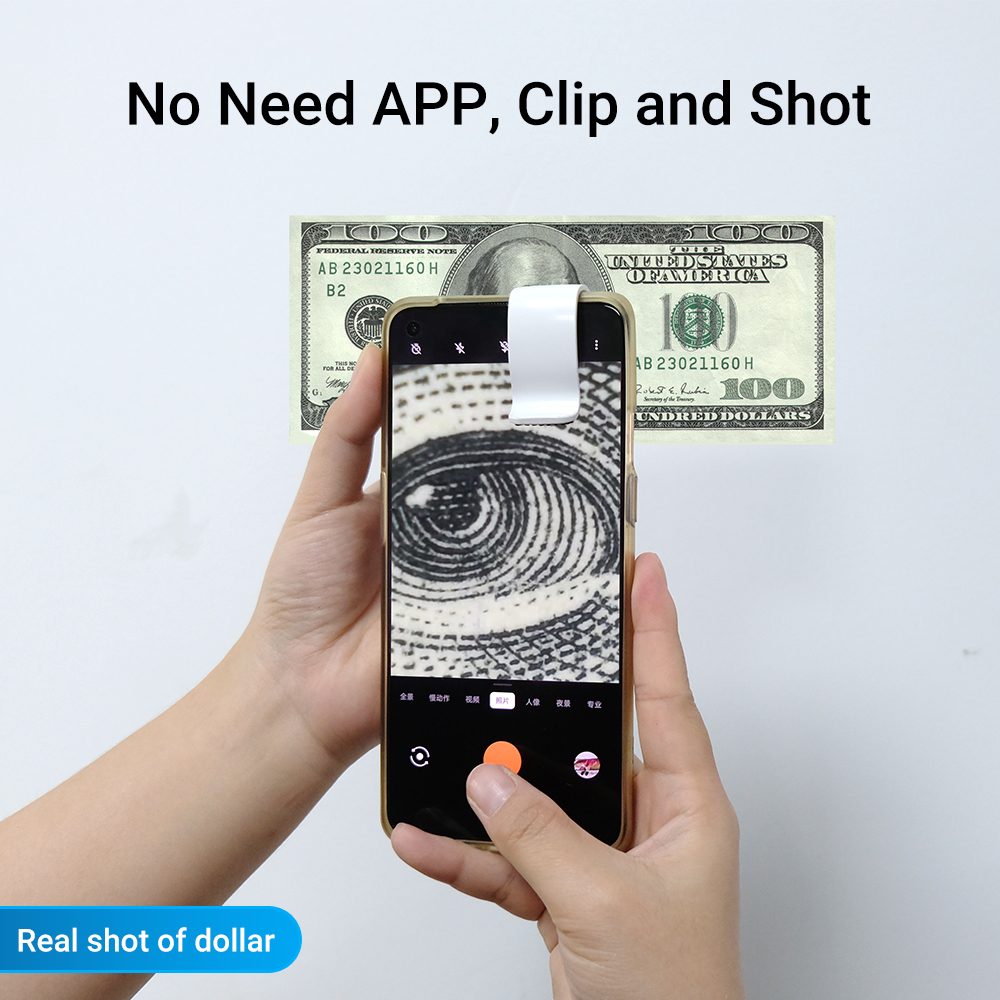 Universele 200X Vergroting Mobiele Telefoon Microscoop Lens Met Cpl Led Verlichting Hd Sieraden Vergrootglas Voor Iphone Samsung