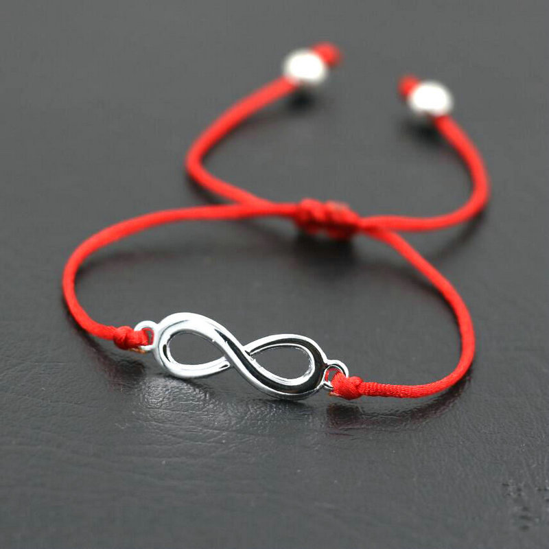 BPPCCR Unique Digital 8 Chakra Infinity Braid Bracelets Bileklik Black Red String Rope Thread Men Women Pulseira Masculina
