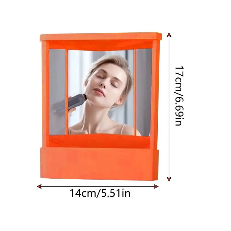 True Mirror Non Reversing Mirror Clear Cosmetic Mirror Dresser Inverted Mirror For Desktop Tabletop Living Room