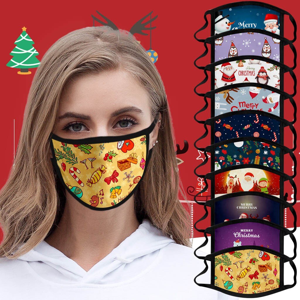 1Pc Kerst Masker Elanden Vrolijk Kerstfeest Decoraties Voor Huis Kerst Ornament Xmas Navidad Jaar