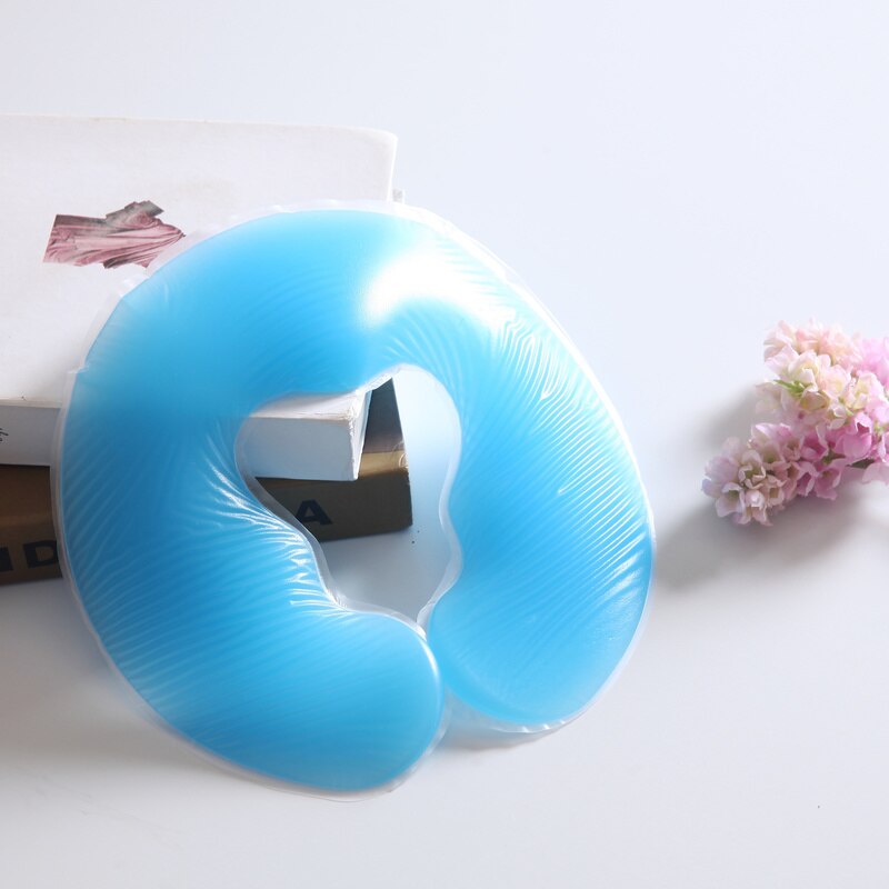 Oreiller en Silicone en forme de U pour Spa, coussin de Gel, repose-visage, pour Massage du corps, traversin doux pour Salon de beauté, DFA