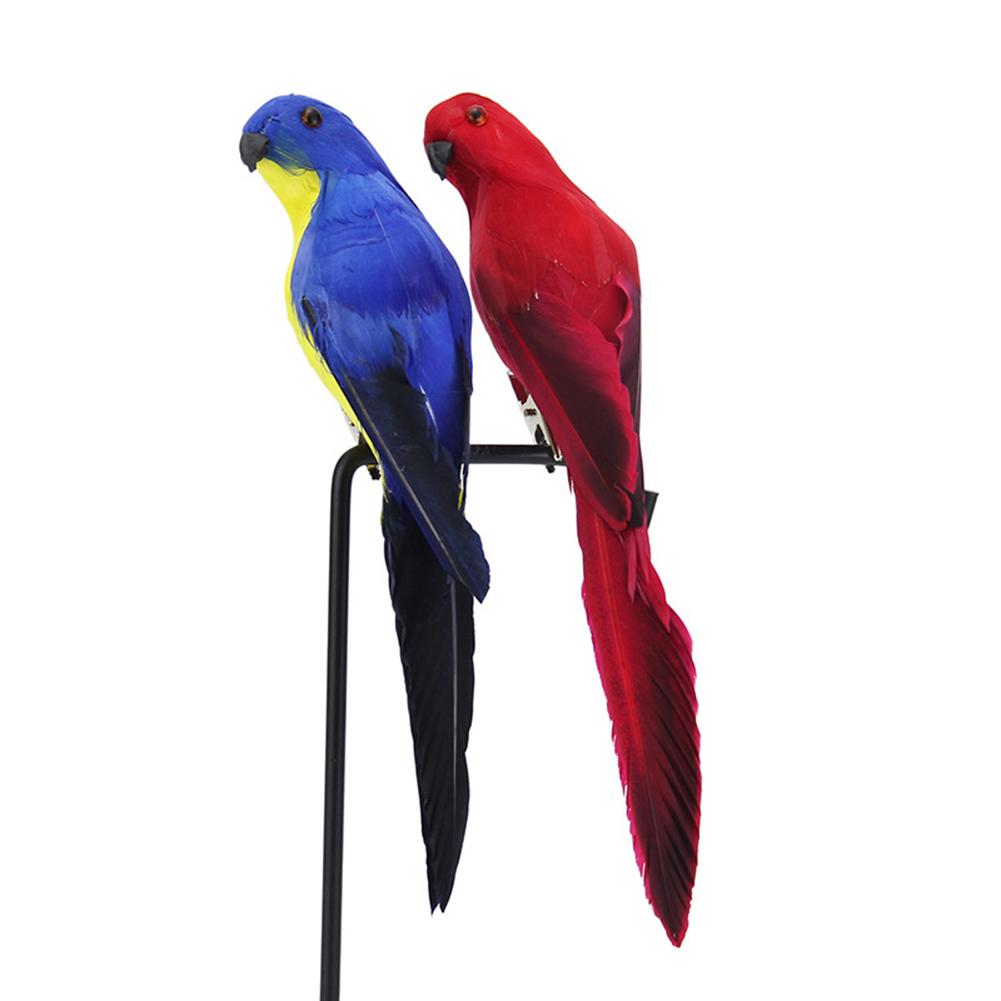 20Cm Gesimuleerde Papegaai Ara Venster Vogel Schuim Veer Grote Papegaai Woondecoratie Tuinieren Decoratieve Vogel