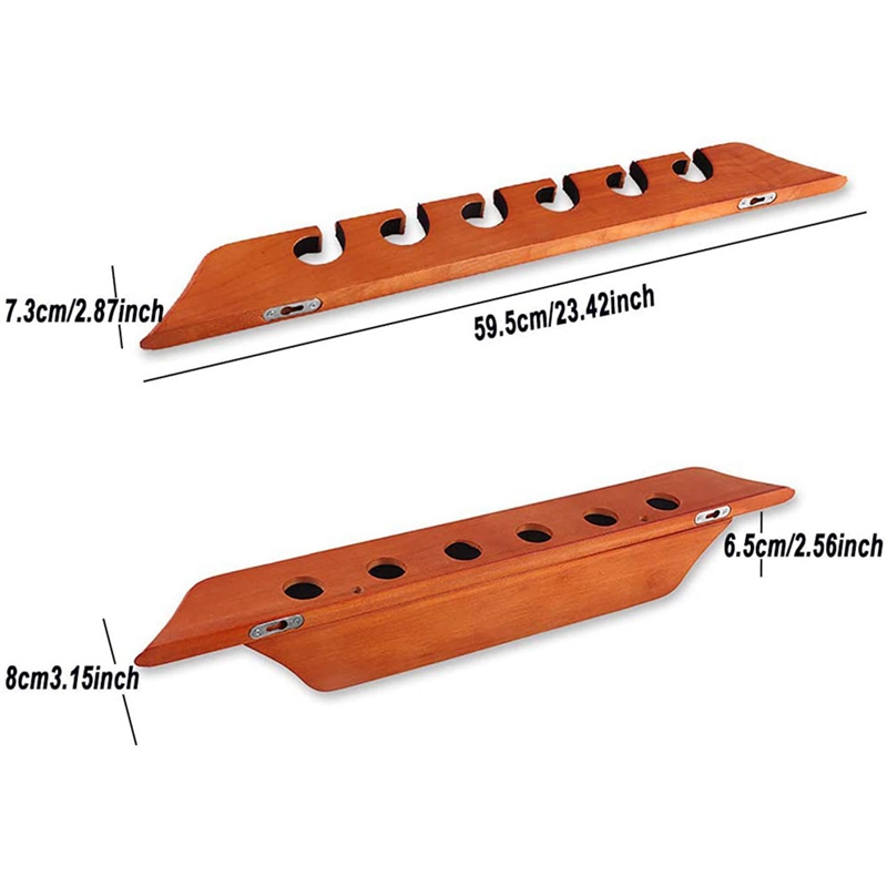 Vertical Fishing Rod Holder - Wall Mounted Fishing Rod Rack Storage, Holds Up to 6 Fishing Rods