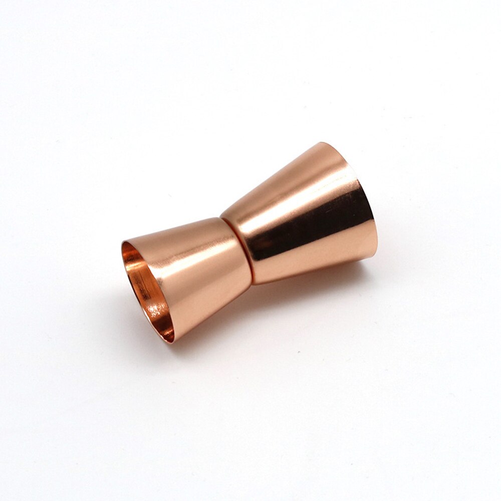 15/30ml koktajl dwugłowy szklane robić baru Jigger miarka ze stali nierdzewnej miarka barmańska miarka narzędzie barowe akcesoria: róża złoty