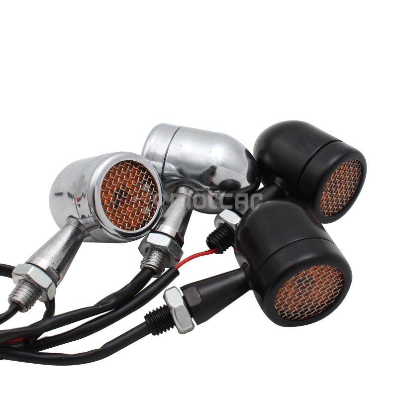 Indicador de señal de giro LED para motocicleta, luz trasera de freno, intermitente Universal de 10mm para Harley Sportster XL1200 883 Softail