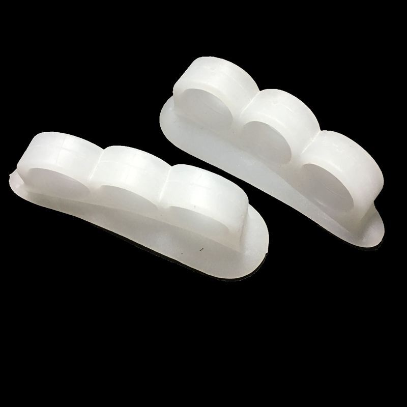 Aparte driegats teenkussentje verplegingszool volwassen silicagel elastische voet hoge hak inlegzolen inzetstuk kussen 1 paar = 2 stuks  ps363863