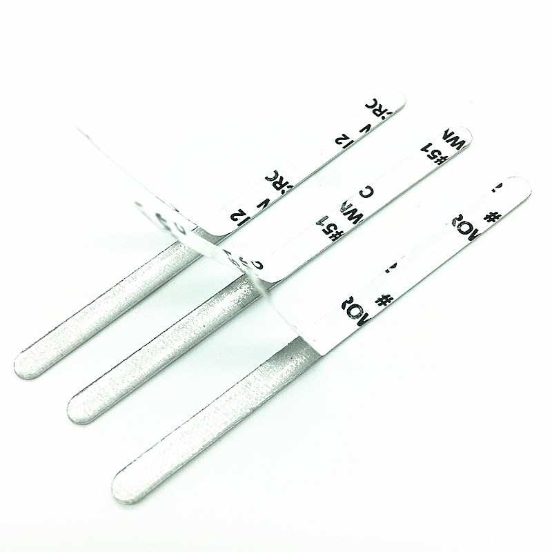 50/100 stk maske diy næse wire næse klip bro til masker gør metal flad aluminium bar strip trimning håndværk gør tilbehør