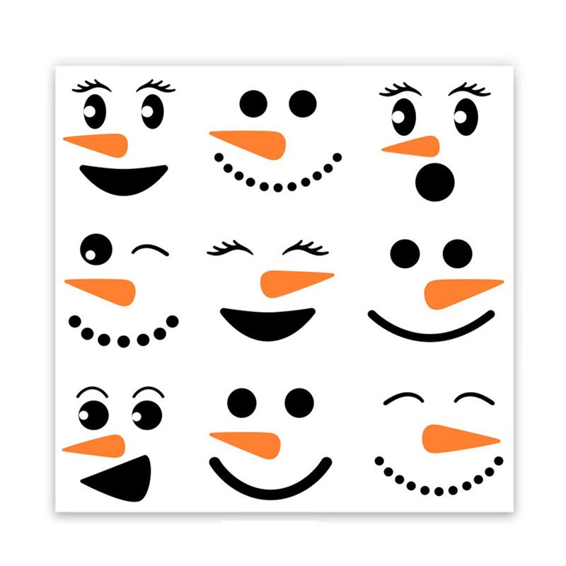 Removable Christmas Window Decal Santa Claus Snowman Stickers Winter Wall Stickers for Kids Room Year Christmas Window Decor: 05