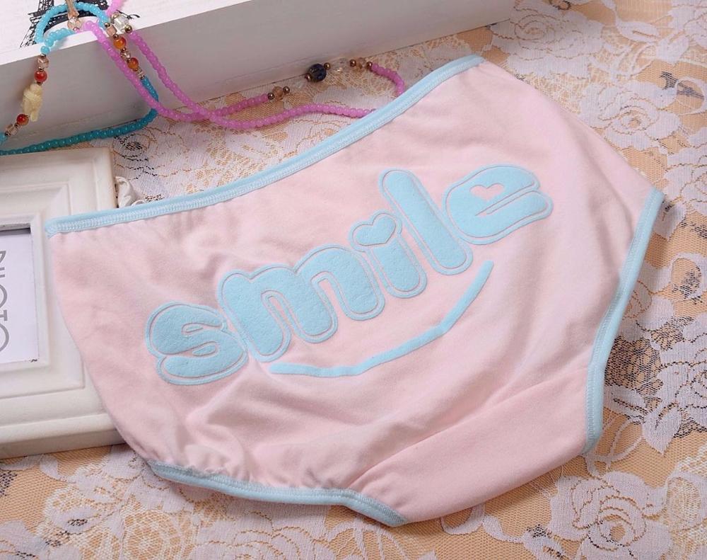 Teen Underwear Briefs Girls Briefs Panties Women's Botton Briefs Mid-waist Shorts 13-14-16-17-18T