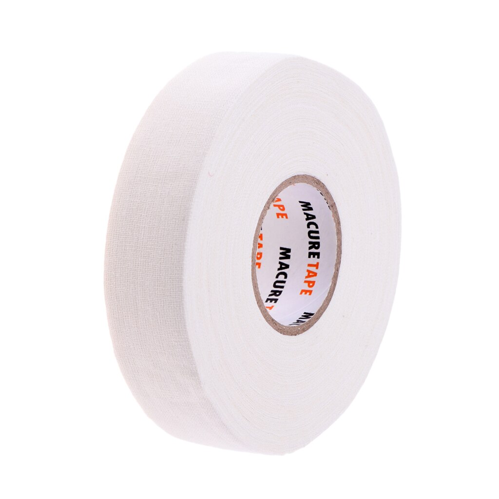1 Roll Van Duurzaam Doek Hockeystick Tape Pro Zwart Wit Hockey Sport Gereedschap Accessoires: White