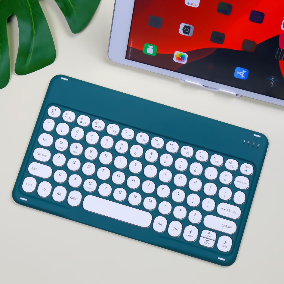 For iPad Keyboard Mouse For iPad Mini 6 7.9 inch Mini 5 Mini 4 Mini 123 Mini Keyboard Teclado keyboard for cell phone: Dark Green B