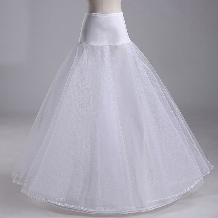 1 Hoop Wit Een Lijn Bone Petticoats Voor Wedding O... - Grandado