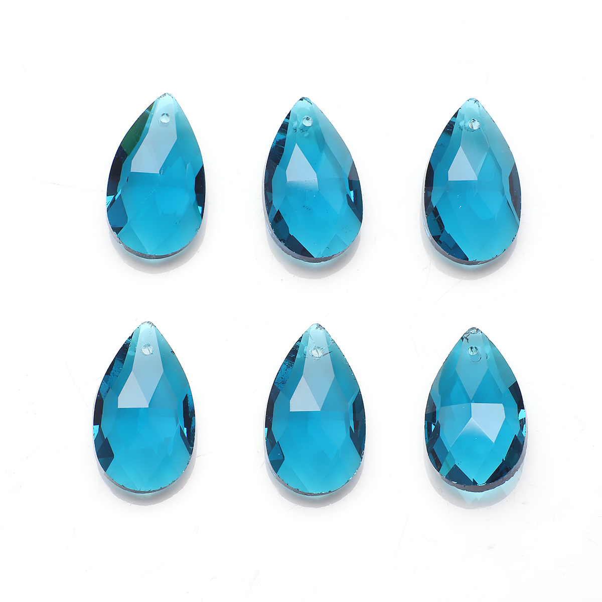 20Pcs/Lot Lampwork Glass Teardrop Beads Red 13X22mm Crystal Pear Pendant For DIY Jewelry Making Necklaces Handicrafts Supplies: SKY BLUE