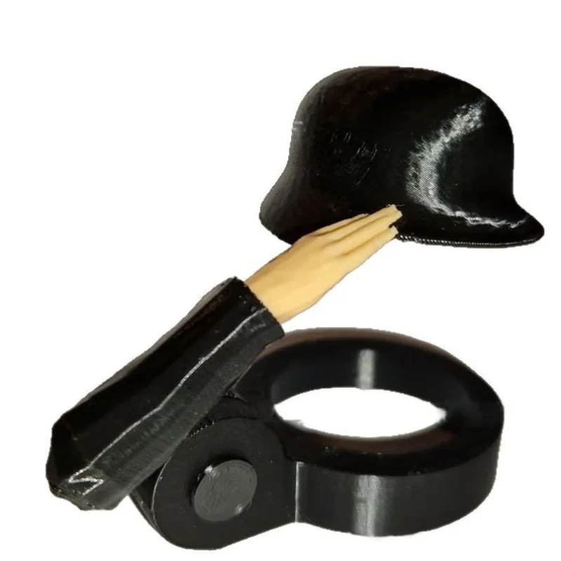 3/1Stck Kreative Soldat Gruß Bahre Flasche Helm Staub-nachweisen Deckel salutieren Pose Bahre Flasche Kappe für BBQ Party Bar Bahre