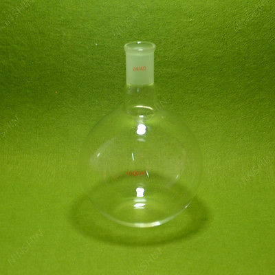 Platte Bodem Kolf, 1000 ML, 1 Hals, 24/40, Een Hals, 1L, lab Glaswerk 24/40