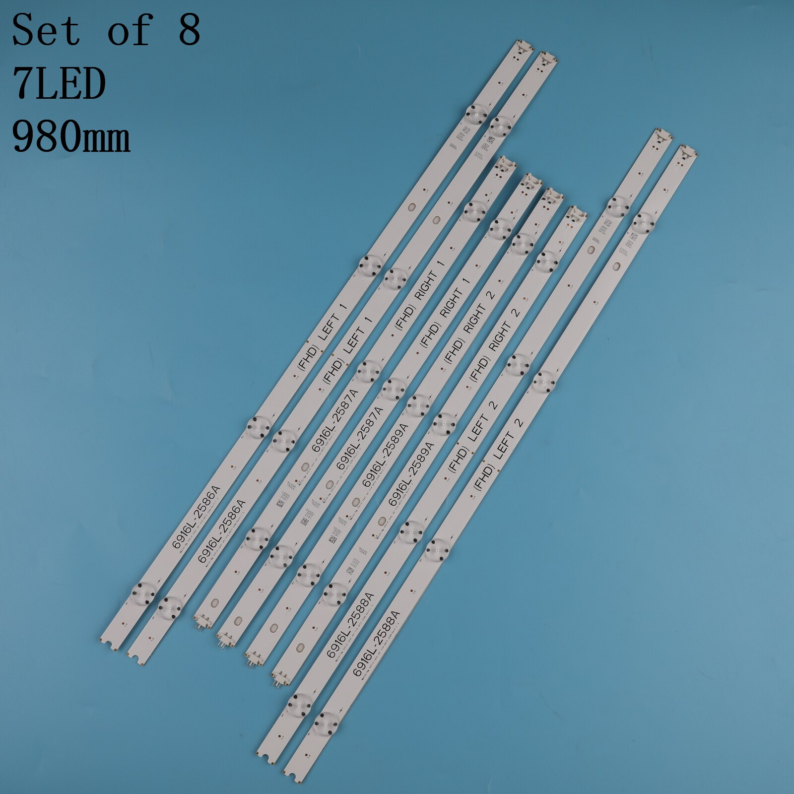 Barras de matriz de LED de TV para LG 49LH615V 49LH630V 49LH615V-ZE 49LH630V-ZJ 49LH6420-NE, tiras de retroiluminación LED, bandas de lentes de lámparas