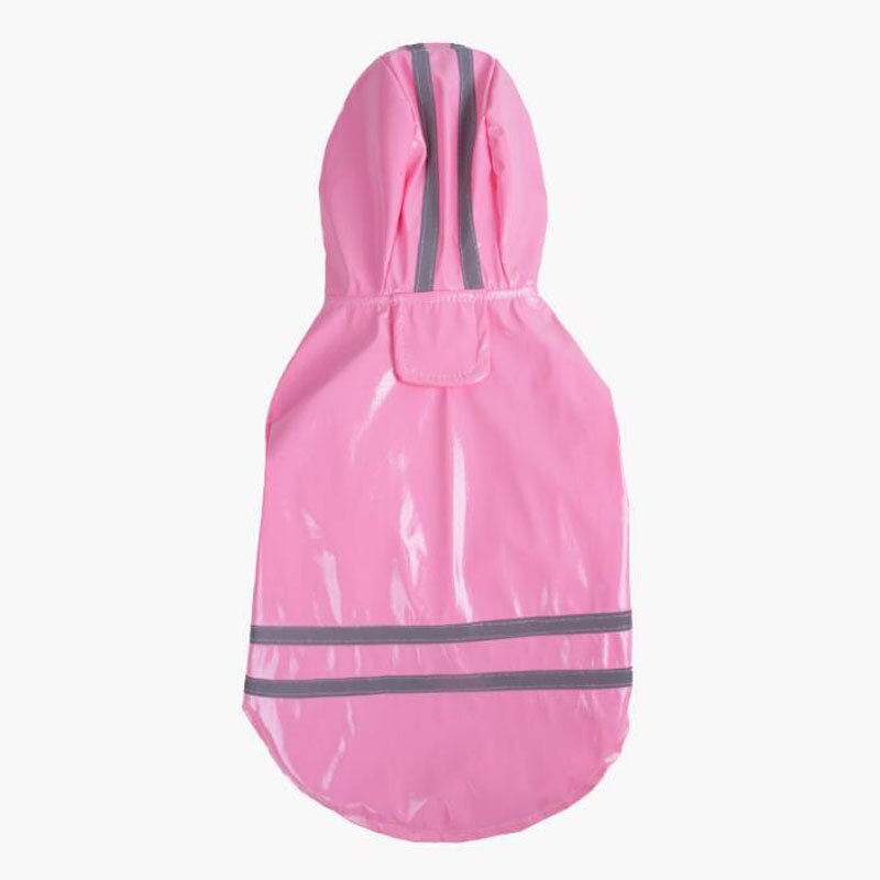 Süssigkeit Farben draussen PU Haustier Regenmantel Wasserdichte Windschutz Hunde Mantel Regenanzug Welpen Regenbekleidung Für Yorkshire Terrier Haustier Regen Getriebe: Rosa / L