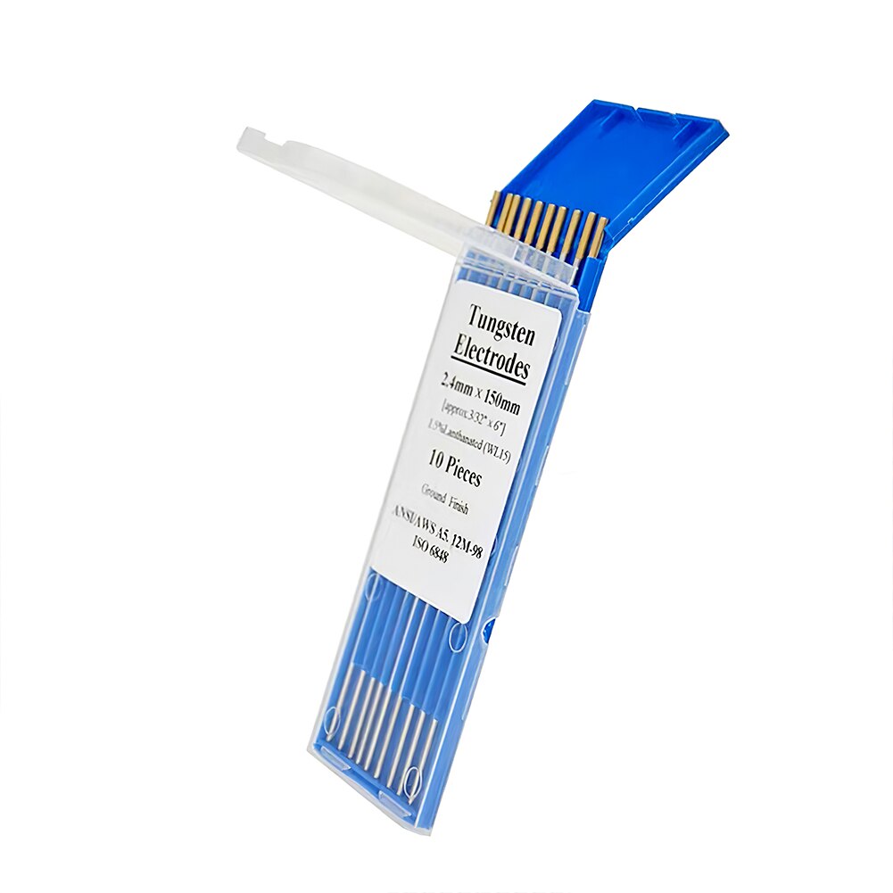 Tungsten Electrodes TIG Welding Rods Tungsten Rods TIG Welding Tungsten Needles Lanthanum 3/32" Gold Head