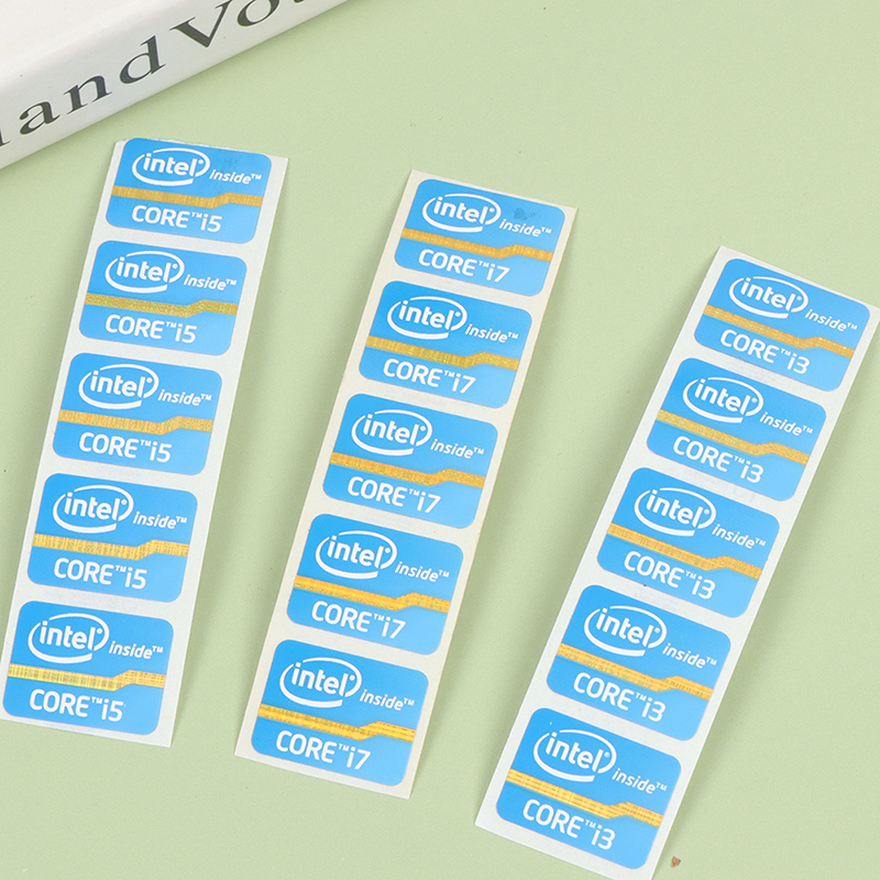 1/5pcs Ultrabook Performance Label Sticker Laptop Logo Stickers Intel Core Four-generation Core i3 i5 i7