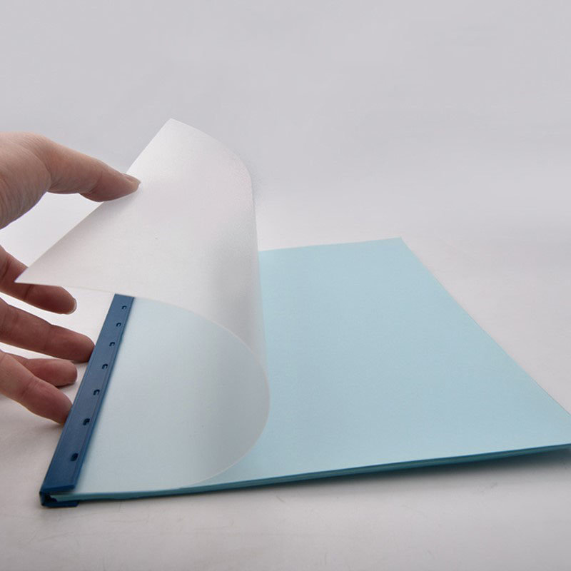 A5 B5 A4 PVC Transparent Notebook Covers Loose leaf Notepad Planner Cover For Office Matte Daily Memos Clip Plastic Paper Cover