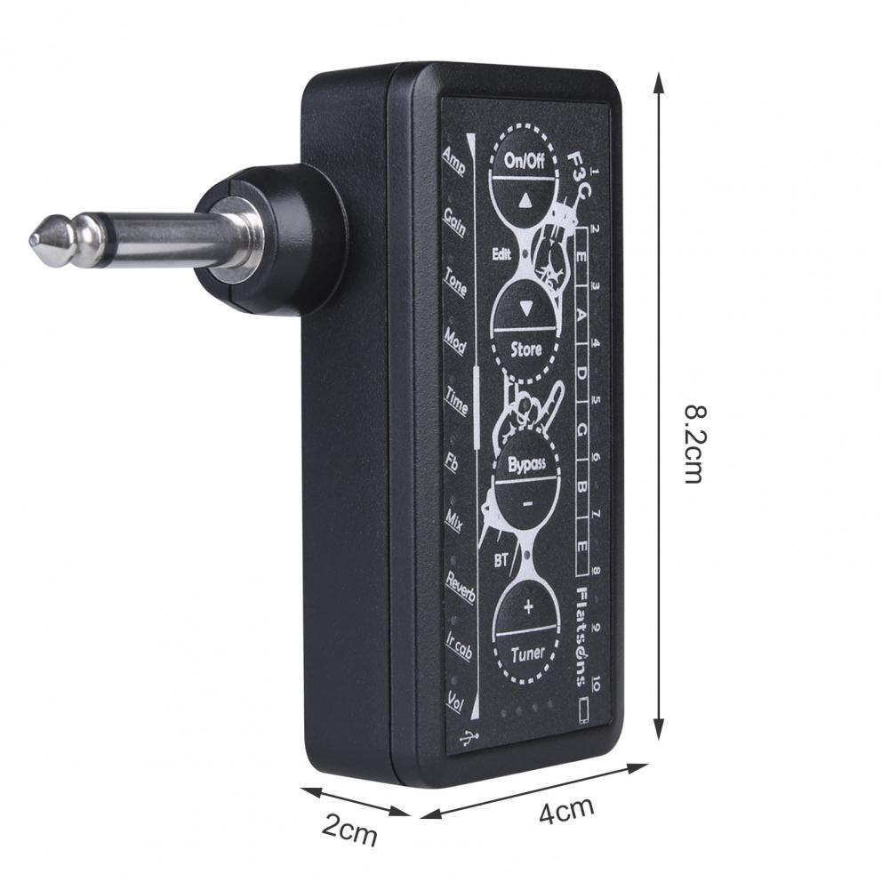 F3C cuffie per chitarra amplificatore tascabile professionale per chitarra compatta ricaricabile di alta qualità per accessori per chitarra elettronica
