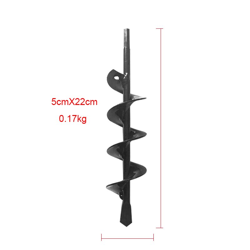 Garden Spiral Hole Drill Planter Flower Pot Digging Tool Hex Shaft Auger Large Yard Garden Tools Bulb Planter Auger Drill Bit