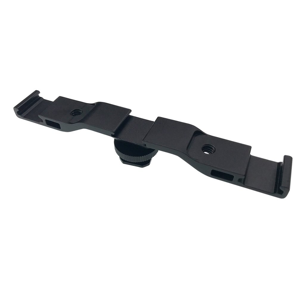 Externe Flash Microfoon Beugel Drie Shoe Lat Multi-Positie Camera Extension Rack Fotografie Licht Beugel